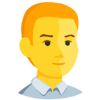 👨 Facebook / Messenger «Man» Emoji - Messenger-Anwendungs version