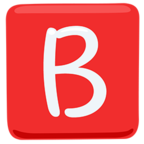 🅱 «B Button (blood Type)» Emoji para Facebook / Messenger - Versión de la aplicación Messenger
