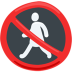 🚷 «No Pedestrians» Emoji para Facebook / Messenger - Versión de la aplicación Messenger