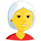 👵 «Old Woman» Emoji para Facebook / Messenger - Versión de la aplicación Messenger