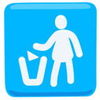 🚮 Facebook / Messenger «Litter in Bin Sign» Emoji - Version de l'application Messenger