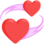 💞 «Revolving Hearts» Emoji para Facebook / Messenger - Versión de la aplicación Messenger