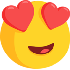 😍 Facebook / Messenger «Smiling Face With Heart-Eyes» Emoji - Version de l'application Messenger
