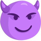 😈 «Smiling Face With Horns» Emoji para Facebook / Messenger - Versión de la aplicación Messenger