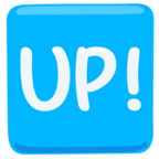 🆙 Facebook / Messenger «Up! Button» Emoji - Messenger-Anwendungs version