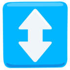 ↕ «Up-Down Arrow» Emoji para Facebook / Messenger - Versión de la aplicación Messenger