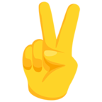 ✌ «Victory Hand» Emoji para Facebook / Messenger - Versión de la aplicación Messenger