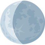 🌘 Смайлик Facebook / Messenger «Waning Crescent Moon» - В Messenger'е