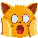 🙀 «Weary Cat Face» Emoji para Facebook / Messenger - Versión de la aplicación Messenger
