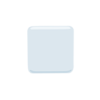 ◽ «White Medium-Small Square» Emoji para Facebook / Messenger - Versión de la aplicación Messenger