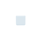 ▫ «White Small Square» Emoji para Facebook / Messenger - Versión de la aplicación Messenger