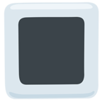 🔳 Facebook / Messenger «White Square Button» Emoji - Messenger Application version