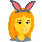 👯 «People With Bunny Ears Partying» Emoji para Facebook / Messenger - Versión de la aplicación Messenger