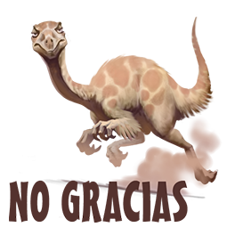Sticker de Facebook Dinosaurios malhumorados #11