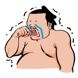 Increíble luchador de sumo Facebook sticker #15