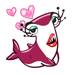 Facebook Glamour Sharks stickers