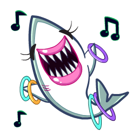 Tiburones con glamour Facebook sticker #16