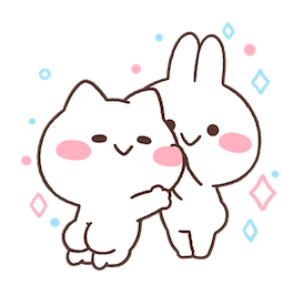 Sticker de Facebook Happy Mimi y Neko #12