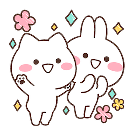 Happy Mimi and Neko Facebook sticker #24