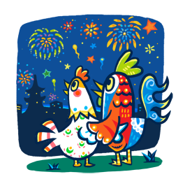 Año Nuevo lunar Facebook sticker #20