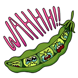 Sticker de Facebook Vilains légumes #15