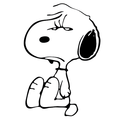 Stickers de Facebook Humeurs de Snoopy