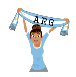 Facebook Soccer Scarves 2018 (A-M) stickers