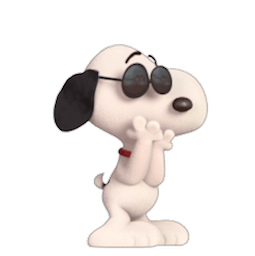Snoopy y Charlie Brown: Peanuts Facebook sticker #14