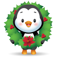 Waddles Holiday Facebook sticker #5