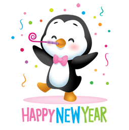 Waddles Holiday Facebook sticker #9