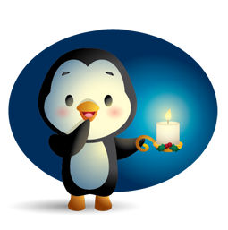 Pingouins des fêtes Facebook sticker #26