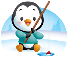 Sticker de Facebook Pingouins d’hiver #1