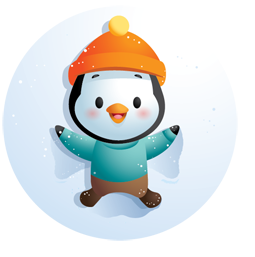 Sticker de Facebook Pingouins d’hiver #5