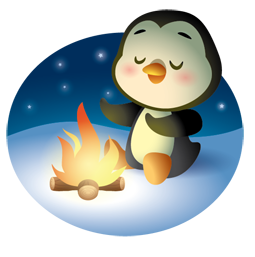 Sticker de Facebook Pingouins d’hiver #10