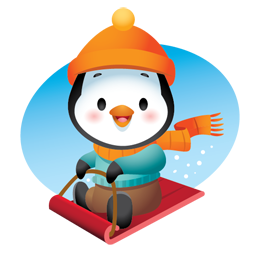 Pingouins d’hiver Facebook sticker #11