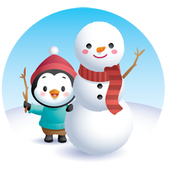 Pingouins d’hiver Facebook sticker #13